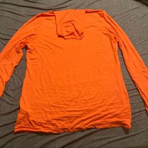 Orange Long Sleve Turtle Neck